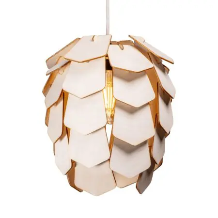 Luminaire à Suspension "Abies" de couleur Naturel Brut