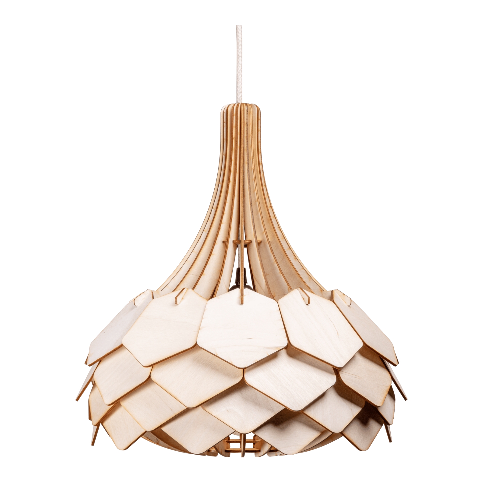 Mare( brut Luminaire à Suspension "Mare" de couleur Naturel Brut