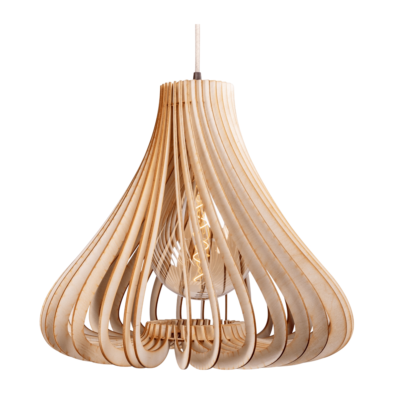 Peria brut Luminaire à Suspension "Peria" de couleur Naturel Brut
