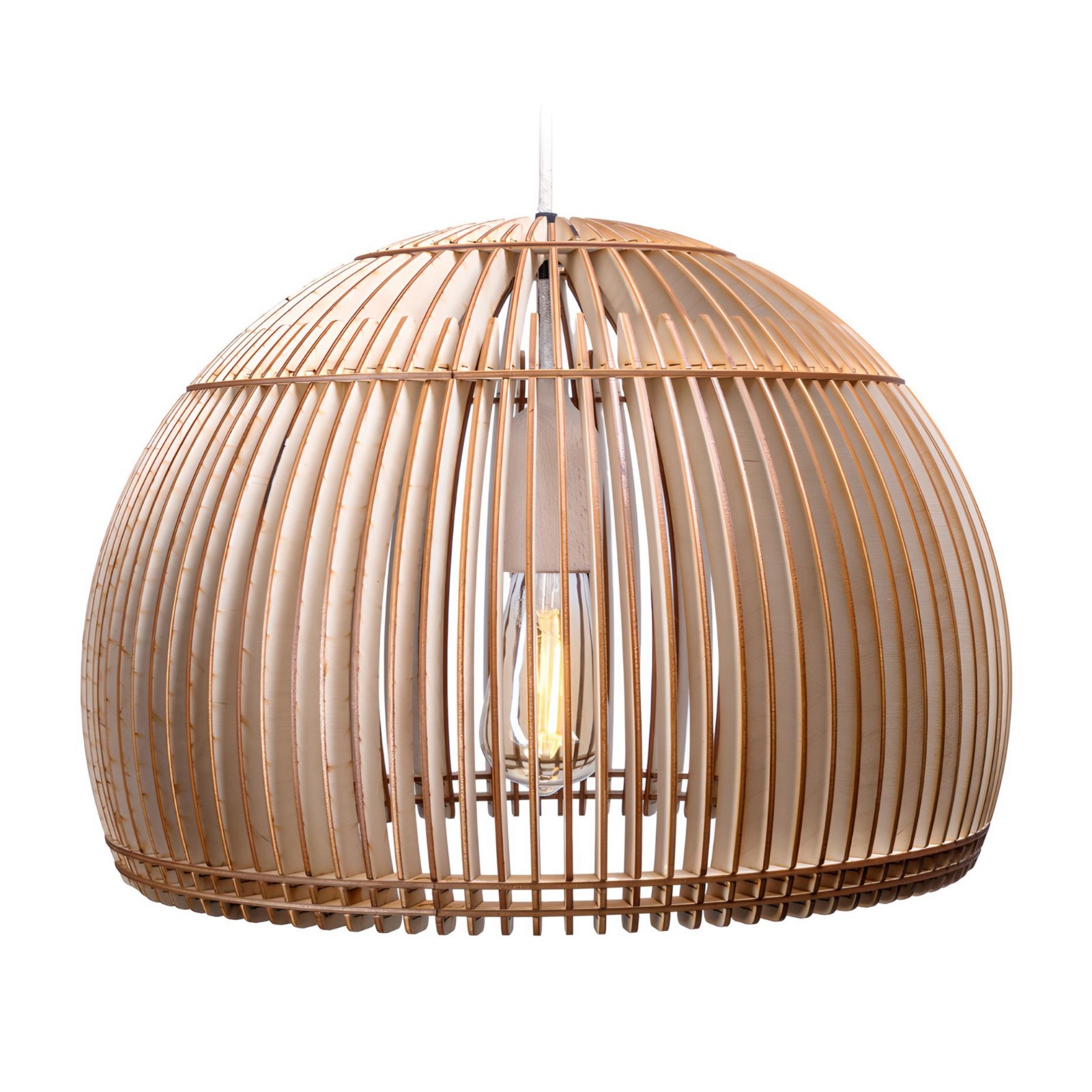 capa Luminaire à Suspension "Capa" de couleur Naturel Huilé