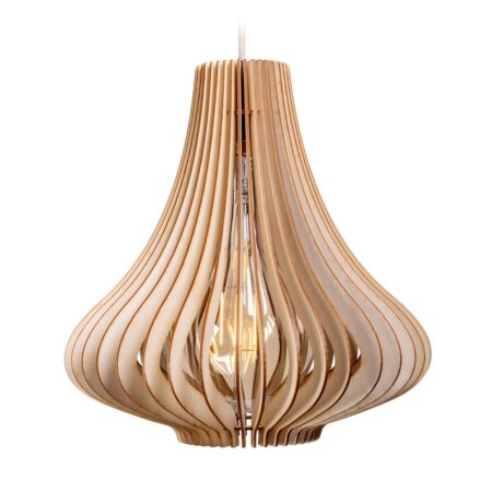 Luminaire à Suspension "Flamea" de couleur Naturel Brut