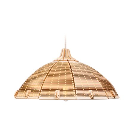 Luminaire à Suspension "Pluvia" de couleur Naturel Brut