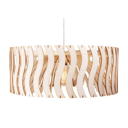 Luminaire à Suspension "Sinus" de couleur Naturel Brut