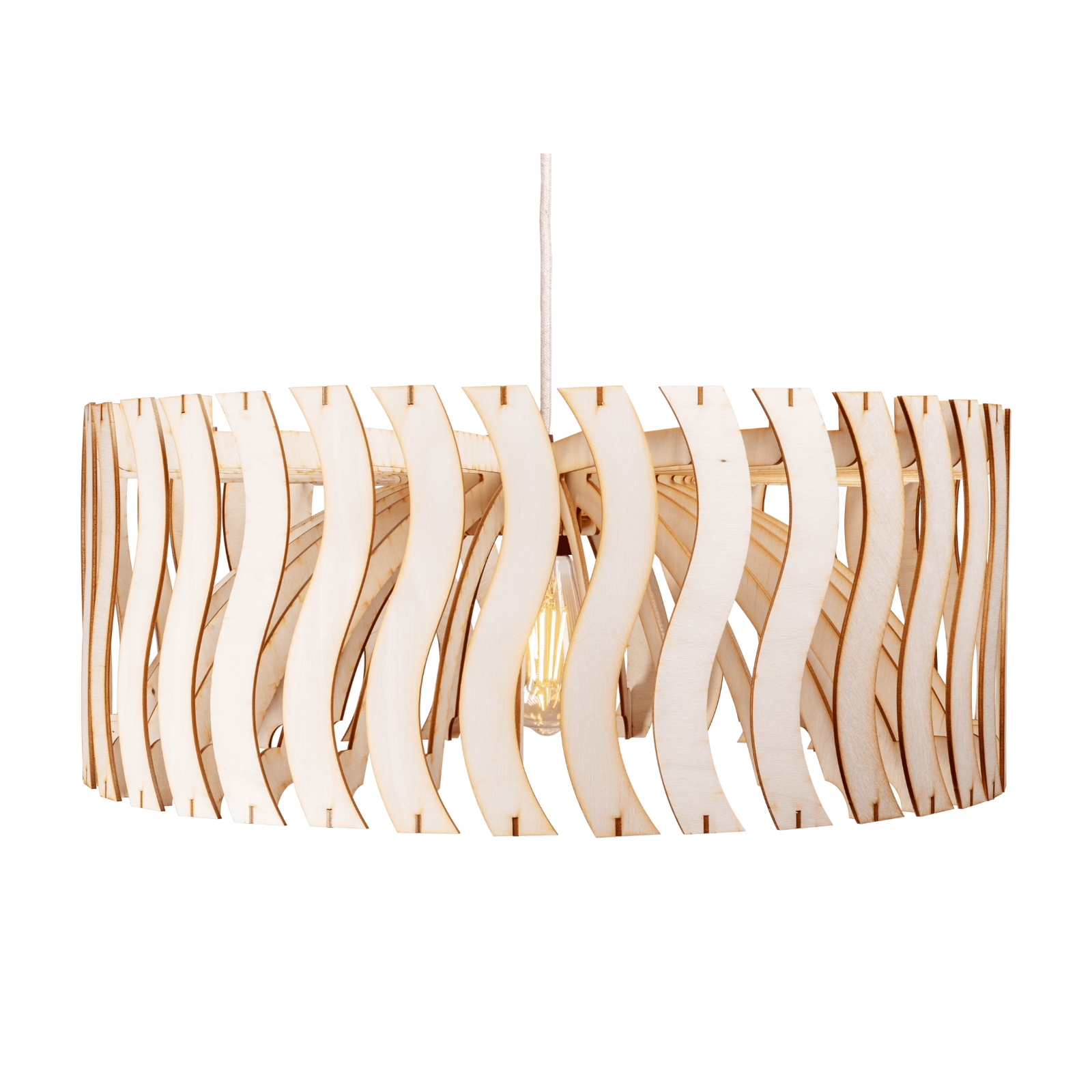 Luminaire à Suspension "Sinus" de couleur Naturel Brut