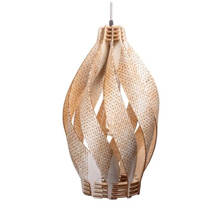 Luminaire à Suspension "Volu II" de couleur Naturel Brut